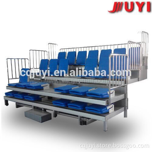 Portable gym sports bleachers tribune retractable grandstand seating system JY-769
